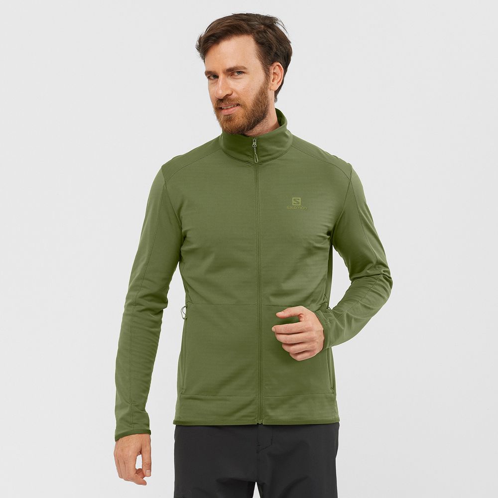 Vestes Imperméables Salomon Homme Vert Olive - Salomon - France (5126-PMSBO)